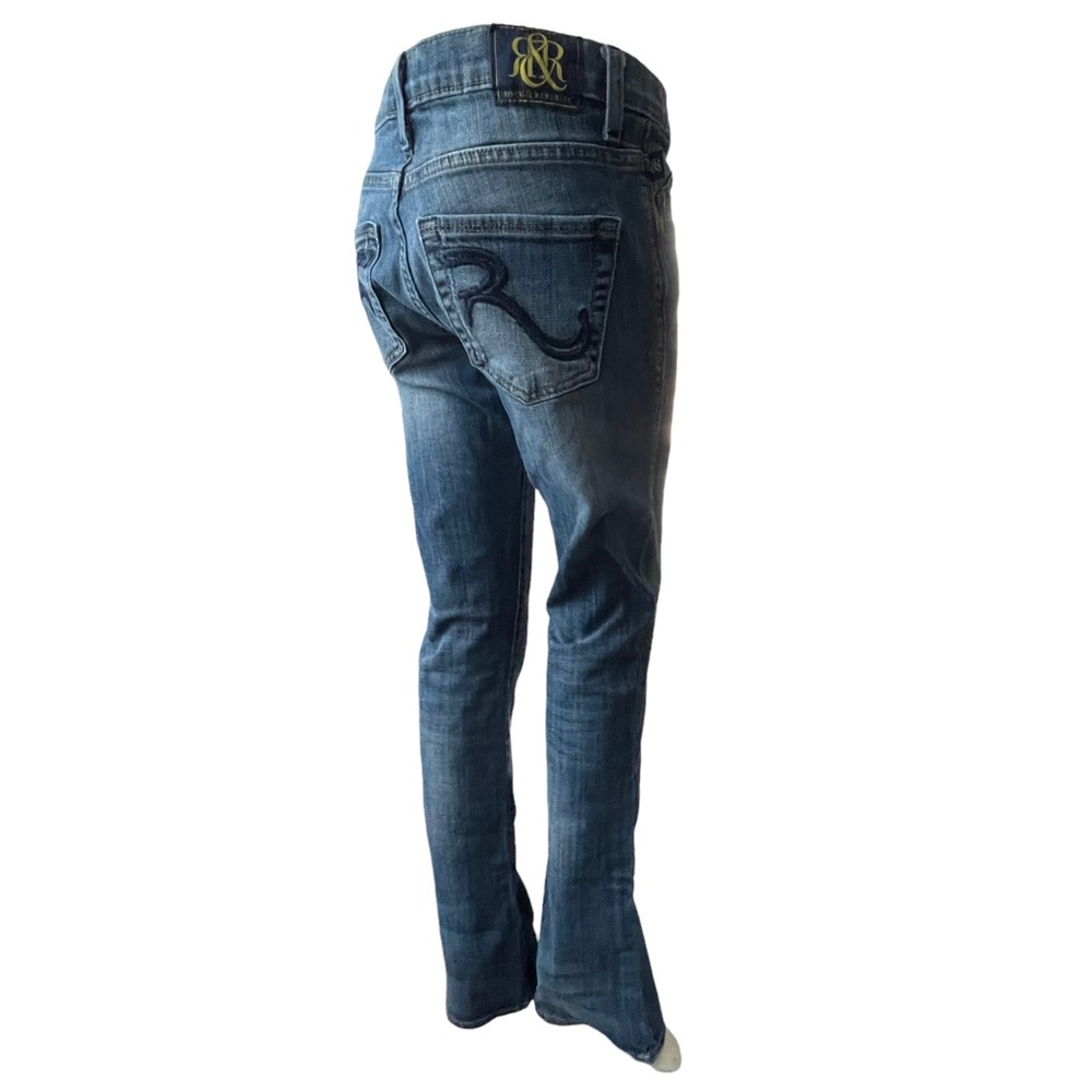 Rock & Republic Womens Denim Kassandra Mid Rise Bootcut Jean size 6 - Picture 1 of 13